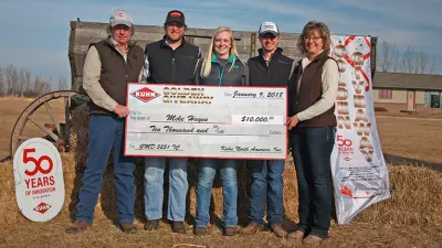 Pictured left to right: Mike, Garrett, Bridget, Elliott, and LaJuana Hayen.