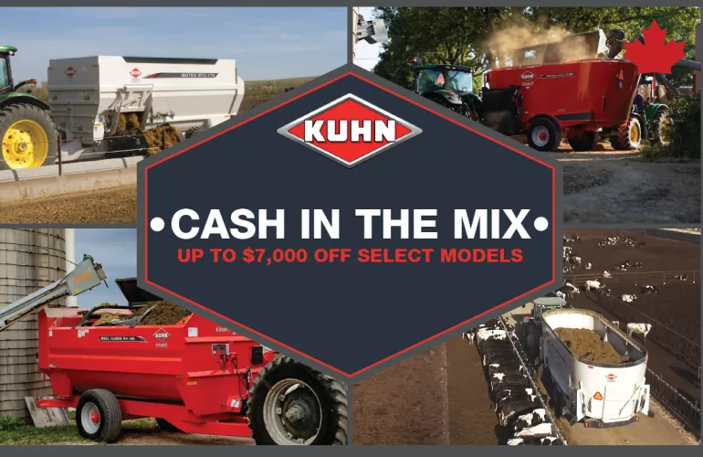 KUHN Cash In the Mix TMR Mixer coupon savings program