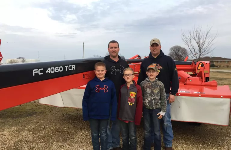 Demmer Family Farm, LLC with their KUHN FC 4060 TCR Mower Conditioner