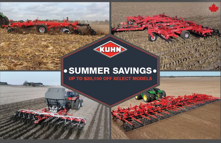 2026 KUHN Krause Summer Savings coupon program for tillage machines