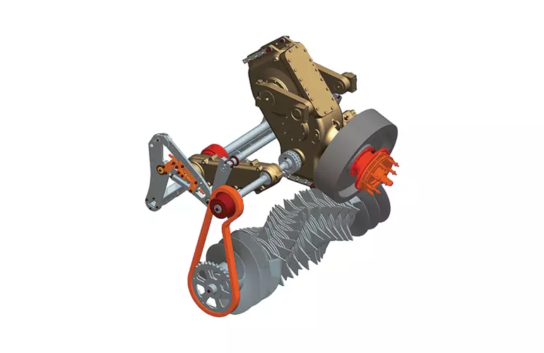 Système protection transmission pour presse enrubanneuse