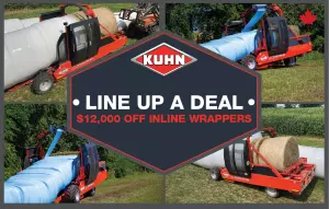 2026 Line Up A Deal inline bale wrapper coupon savings
