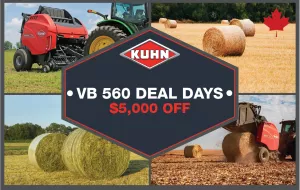 KUHN VB 560 Deal Days round baler coupon savings program