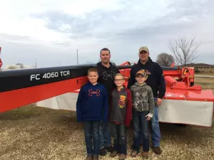 Demmer Family Farm, LLC with their KUHN FC 4060 TCR Mower Conditioner