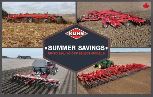 2026 Summer Savings coupon program for KUHN Krause tillage machines