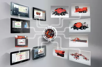 CCI 50 terminal displaying information on a touch-sensitive and intuitive interface