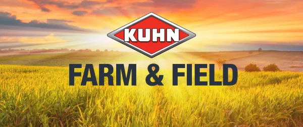 Homepage banner for KUHN's Farm & Field Newsletter